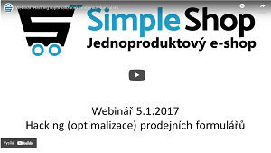 Simpleshop: Hacking (optimalizace) prodejních formulářů