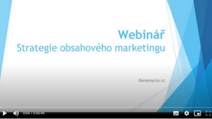 Placený webinář: Strategie obsahového marketingu